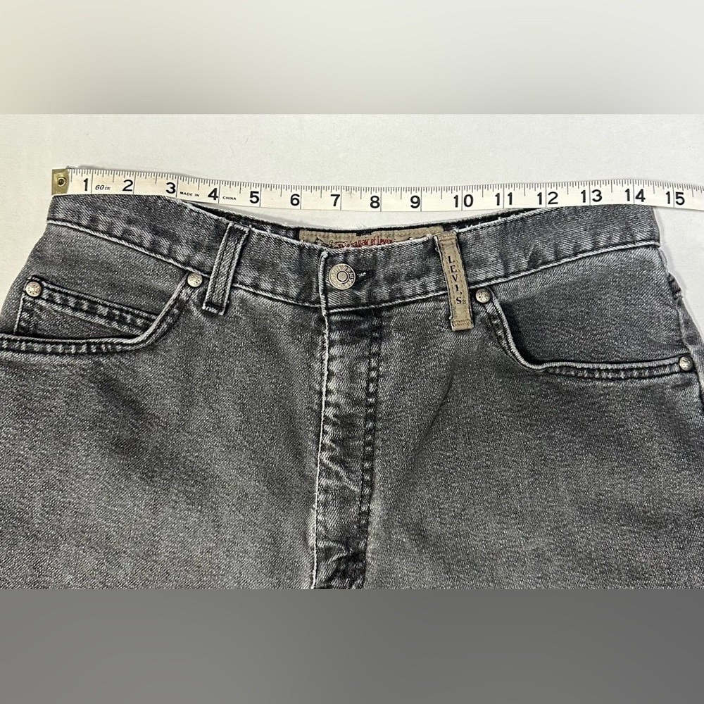 VTG Levi’s 573 Jeans 900 Series Sz14 Silver Tab High Rise Grey Mom Jeans 80s 90s - Picture 11 of 16
